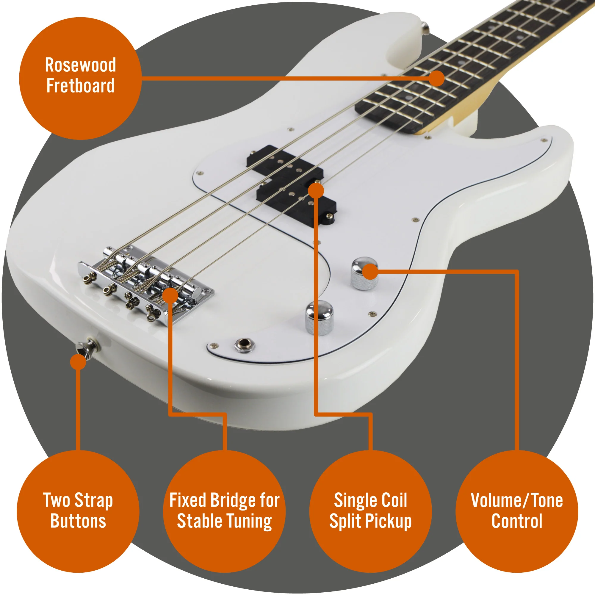 3rd Avenue Electric Bass Guitar Pack - Image 13
