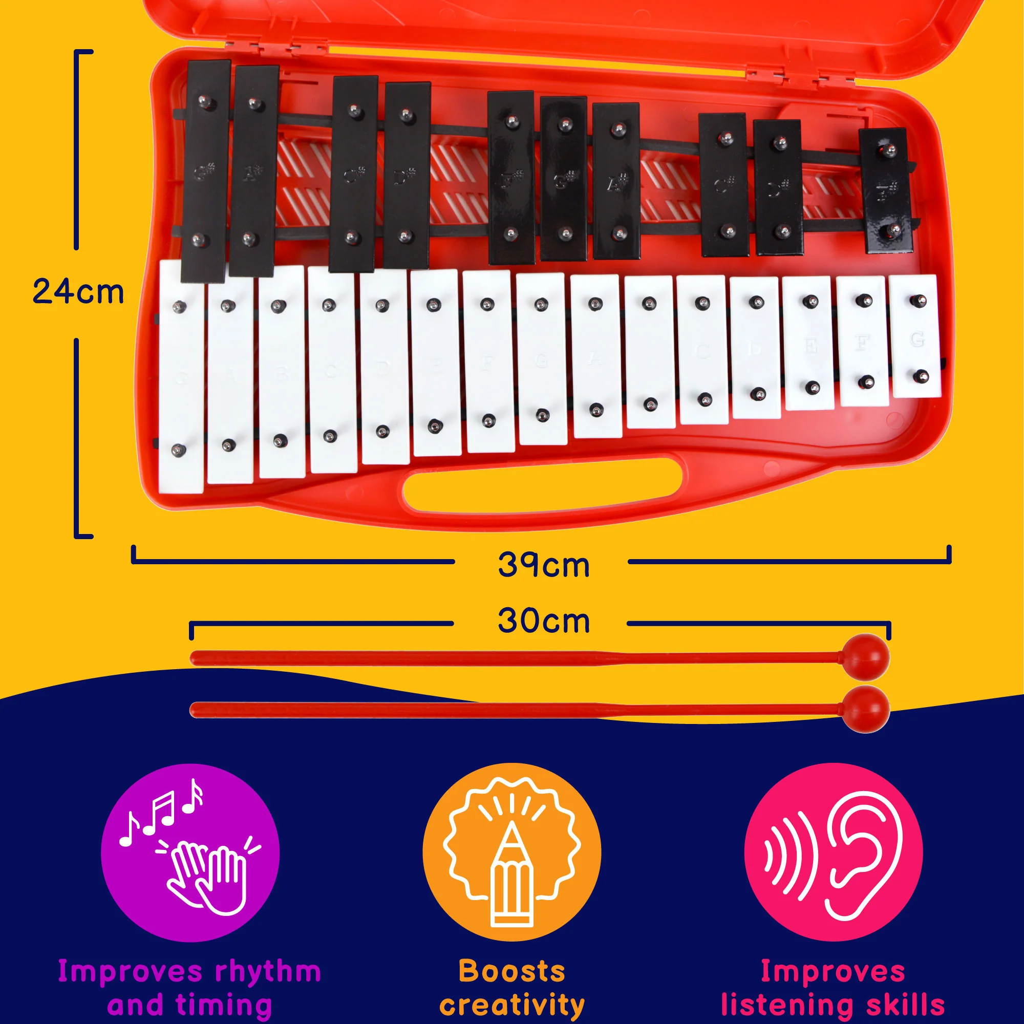 A-Star 25 Note Chromatic Glockenspiel - Image 4