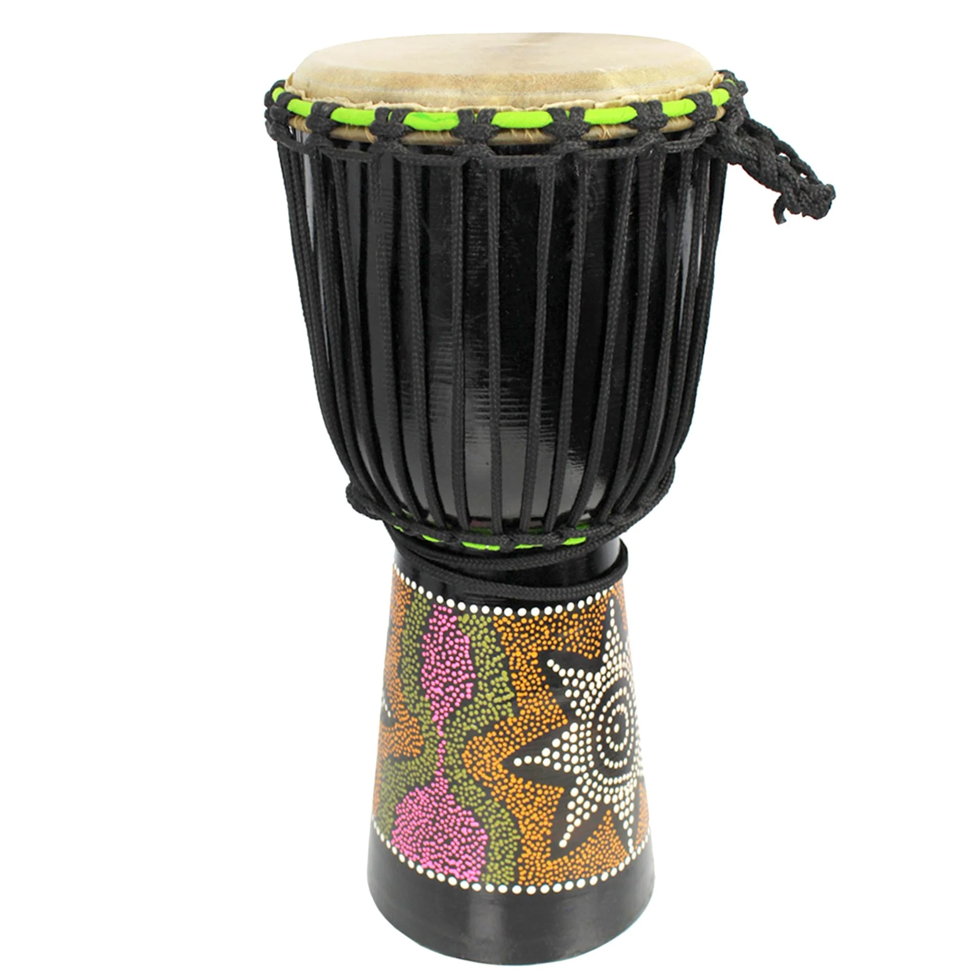 A-Star 8 inch Rope Tuned Painted Djembe