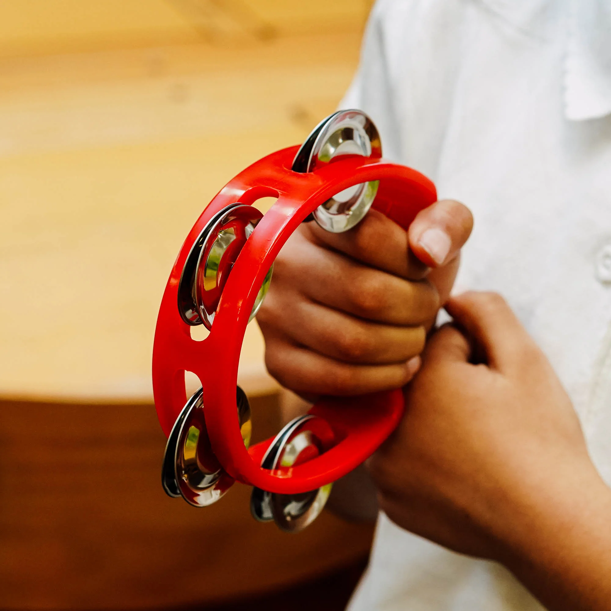 A-Star Mini Tambourine - Red (Pack of 6) - Image 4