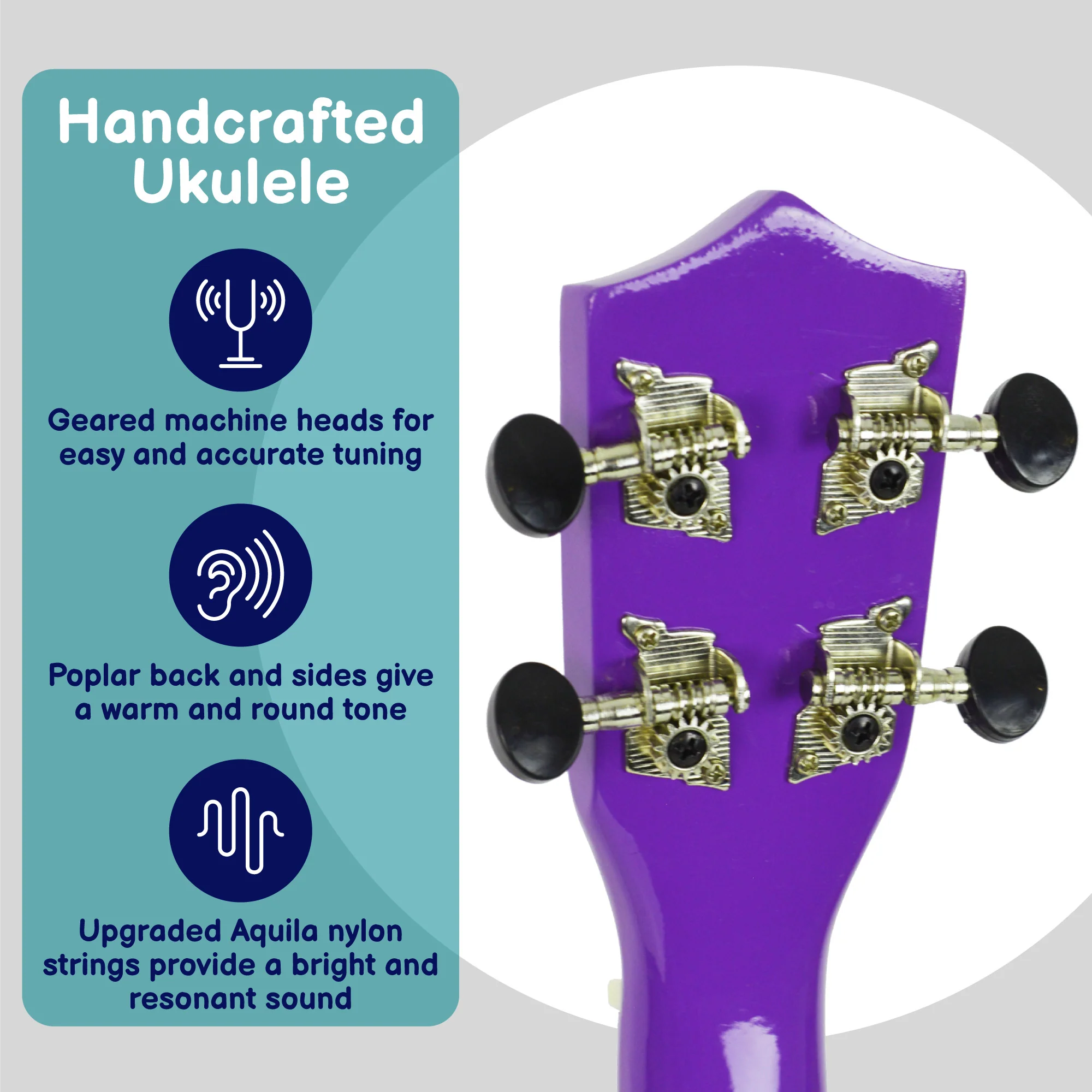 A-Star Soprano Ukulele Starter Pack with Bag, Stand, Tuner and Strings - Image 23